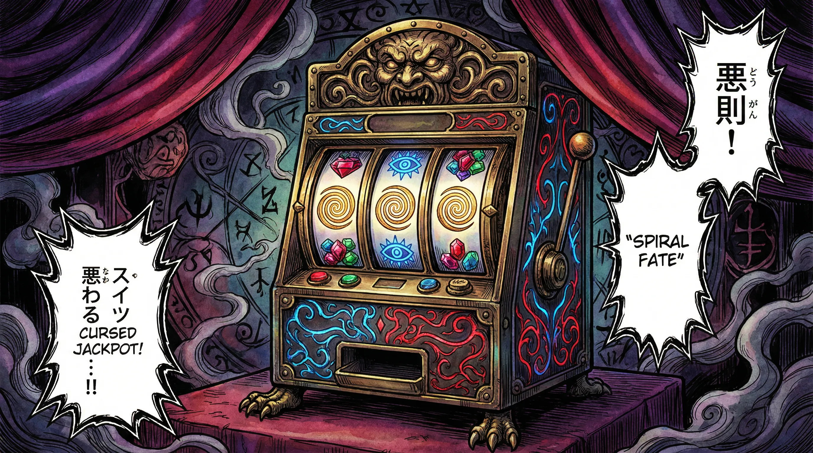 Máquina caça-níqueis mística do bravobet com símbolos dourados